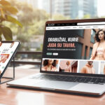 e-parduotuve nesiojamojo kompiuterio ir plansetinio kompiuterio ekranuose